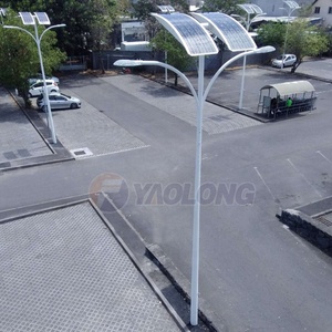 Lampadaire solaire LED extérieur en <span class=keywords><strong>acier</strong></span> inoxydable Yaolong 6M 8M 9M 12M avec <span class=keywords><strong>poteaux</strong></span> en fer pour jardin et route - Product Image 4