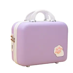 Wholesale Fashion Mini Hard Shell Portable Carrying Makeup Storage Box Bag Cosmetic Case Make up Case