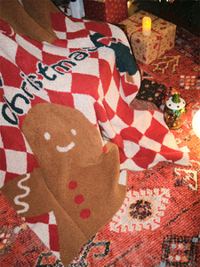 Coperta lavorata a maglia Merry Christmas Festeggia il <span class=keywords><strong>Natale</strong></span> con la famiglia e gli amici nel calore jbrxy - Product Image 5