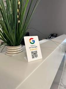 Support d'affichage de code QR personnalisé avec puce NFC sans contact, carte cadeau Google Play, avis Google, support de code QR, panneau d'affichage - Product Image 6