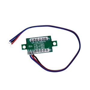 Màu đỏ màu xanh lá cây màu xanh LED Hiển thị Mini 0.36 inch DC 0-100V kỹ thuật số vôn kế 100V Volt Bảng điều chỉnh chỉ số màn hình điện áp mét - Product Image 3