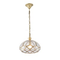 Lustre suspendu en verre géométrique faceté, dôme en laiton de luxe, style Art déco moderne, lampe suspendue cristalline pour cuisine