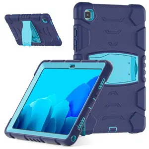Jatuh tahan silikon kokoh case pelindung untuk Samsung tab A7 10.4 'T505 kickstand tablet penutup shell