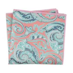 Новейший дизайн, Многоцветный платок Пейсли из 100% полиэстера для мужчин