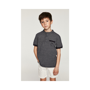 Cuello clásico de primera calidad en contraste Nuevo diseño Cómodo Kid Camisetas para venta al por mayor - Product Image 1