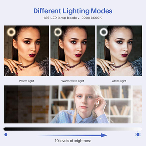 Anneau lumineux M26 de 10 pouces avec trépieds de 210 cm, télécommande sans fil, lumière LED de beauté pour le maquillage, anneau lumineux pour support de téléphone, trépied - Product Image 3