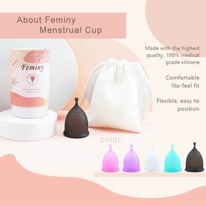 Coupe menstruelle réutilisable, douce, écologique, certifiée, en silicone médical, féminine - Product Image 2