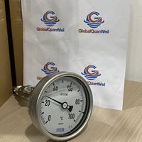 Termómetro Mecánico Original WIKA Serie 55, Sin Necesidad de Energía, Sensor de Temperatura 55, Tipo de Esfera con Eje Ajustable