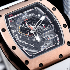 Reloj Mecánico de Lujo, Elegante, Unisex, Blanco, Luminoso, Deportivo, Casual, con Tourbillon, Esqueleto, Resistente al Agua, para Negocios - Product Image 2