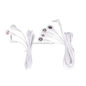 Kabel medis, tahan lama 150cm PVC Foil tembaga TENS EMS kawat timbal puluhan kawat elektroda Kelas <span class=keywords><strong>I</strong></span> perangkat medis - Product Image 5