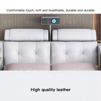 Hochwertige King Size moderne Luxus Multifunktions weichen Holzrahmen 1,8 m Doppel Leder Prinzessin Smart Bett mit Aufbewahrung sbox