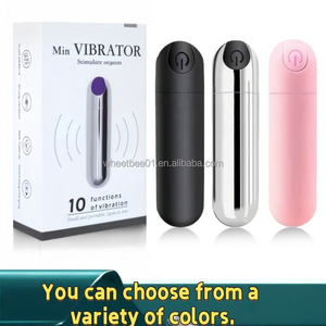 Diez modos de vibración Cargador de mujer Potente bala de choque Dispositivo de coqueteo de pareja Mini masajeador Varilla vibradora Enchufe anal - Product Image 3