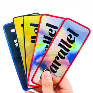 Custom Printed Full Color Waterproof Adhesive Plastic Transparent Clear Logo Die Cut Sticker Labels