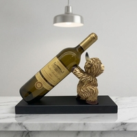 Porte-bouteilles en résine en forme de vache des Highlands |   Ornement de table décoratif pour la maison, animal en résine