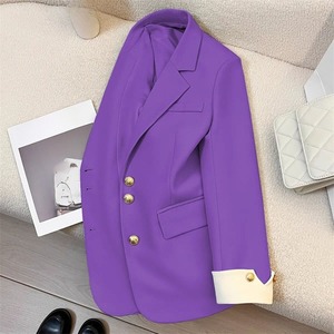 WY82203 Neuer Modischer Bürodamen-Mantel Langarm mit Knöpfen und Taschen Übergröße Frühling Herbst Damen <span class=keywords><strong>Blazer</strong></span> Mantel - Product Image 3