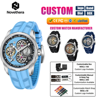 PD-YS022 Herrenuhren Tourbillon Skelett Mechanische Armbanduhr Herren Fluorkautschuk-Armband Automatikuhr für Männer Inklusive Box