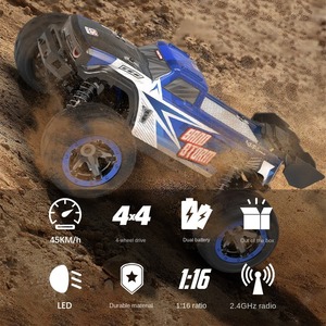 Voiture <span class=keywords><strong>RC</strong></span> de drift 1/16 haute vitesse, télécommandée, 45 km/h, tout-terrain, pour la montée et le drift - Product Image 2