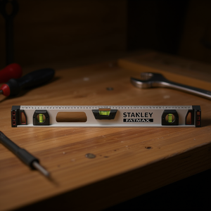 ระดับน้ำแม่เหล็ก Stanley Fatmax รุ่น I-Shaped ขนาด 27 นิ้ว พร้อมขวดน้ำและไม้บรรทัดสำหรับการวัดที่แม่นยำ - Product Image 3
