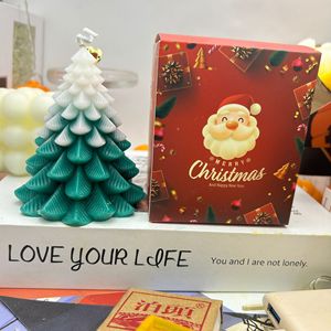 Mini giáng sinh Pino hình cây hương liệu sáp đậu nành nến thiết lập mới lạ sáp ong thơm velas En Forma de arbol navidad đám cưới - Product Image 6