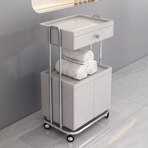 Carro de salón de belleza de tres niveles, de acero inoxidable salón de belleza, maquillaje para el hogar, casillero de tatuaje, carrito de almacenamiento rodante <span class=keywords><strong>con</strong></span> <span class=keywords><strong>cajones</strong></span> - Product Image 5
