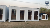 Kits de maisons préfabriquées modulaires à toit pointu faciles à installer, villas mobiles en kit, maisons conteneurs préfabriquées à vendre
