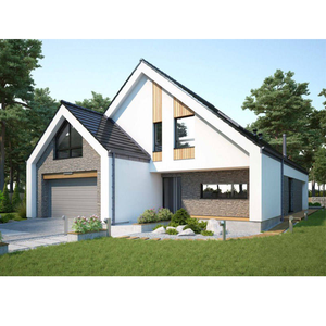 Villas de lujo de diseño contemporáneo elegante casa prefabricada de acero ligero - Product Image 1