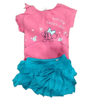 Lots de T-shirts d'été unisexes d'occasion pour enfants, bien lavés, triés, tailles et motifs variés, exportation mondiale Chine & Guatemala