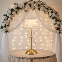 Lampe de table en métal de style nordique moderne en forme d'arc, abat-jour en tissu, rechargeable, batterie Type-C incluse, éclairage d'ambiance LED pour chambre à coucher