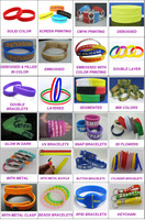 Bracelets en silicone publicitaires, impression 1 couleur avec phrases religieuses, adaptés aux activités religieuses
