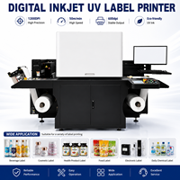 Imprimante jet d'encre UV industrielle automatique avec garantie d'un an, impression d'étiquettes haute précision en continu rouleau à rouleau pour autocollants de carton