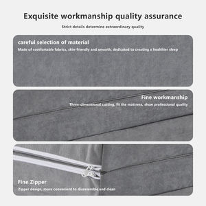 Tri-gấp cuộn lên giường nệm nén Bộ nhớ bọt thoáng khí xách tay siêu mềm Topper Yoga tập thể dục mat với túi lưu trữ - Product Image 5