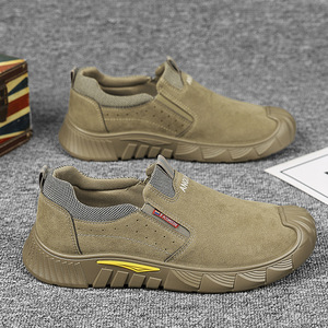Chaussures basses décontractées pour hommes, dotées d'une semelle en caoutchouc, offrant une fonction antidérapante, idéales pour les environnements de travail. - Product Image 4