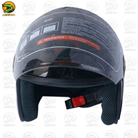 Nouveau casque rétro rebels XL demi-face rabattable avec visière miroir ABS design moderne vintage pour motos et cyclisme
