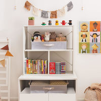 Kotak Penyimpanan Lipat Cantik dan Elegan untuk Pakaian, Buku, Mainan, Camilan, Perhiasan, Peralatan, Perlengkapan, Pembersih - Tas Organizer Modern