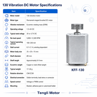 Moteur à vibration CC à aimant permanent 130 professionnel 3V 3.7V haute stabilité pour équipement médical et de soins de santé, massage