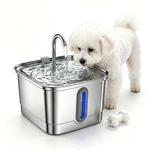 Lightweight Stainless Steel Pet <b>Water</b> Fountain Safe Low Voltage Silent Running Pet Waterer - Product Image 1