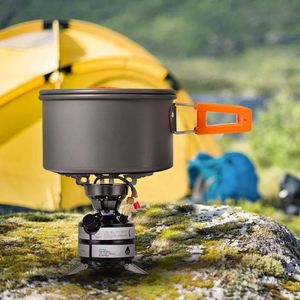 Ensemble de casseroles et bouilloires antiadhésives légères, kit de cuisine de camping portable pour la randonnée et le feu de camp - Product Image 4