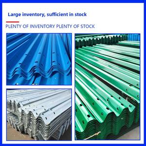 Barriere di traffico autostradale doppio onda corrugato Guardrail Anti-collisione barriera in acciaio zincato a caldo piastra fabbricata per - Product Image 2