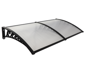 Auvents en alliage d'aluminium Fenêtres pare-soleil Auvent avec support <span class=keywords><strong>pour</strong></span> volet solaire Avant-toit Auvent Terrasses Balcons Auvent Imperméable - Product Image 1