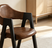 Chaise de loisirs moderne en bois écologique faite à la main avec dossier pour chambre, appartement, salle à manger, salon, mobilier de maison