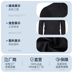 Robe de cosplay de prêtre noire à col montant, costume médiéval long pour hommes, tenue de fête d'Halloween - Product Image 5
