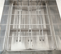Friteuse électrique professionnelle KFC à 2 bacs et 2 paniers en acier inoxydable 28L/bac, nouvelle machine à frites avec minuterie