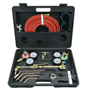 Kit de soudage et de découpe au gaz, ensemble de chalumeaux à l'acétylène et à l'oxygène, régulateur plaqué cuivre, spécifications américaines CFWELD - Product Image 1