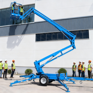 Ascenseur remorquable électrique hydraulique de forte stabilité de boom de la capacité de charge 200kg avec la hauteur de travail de 12m-24m - Product Image 1