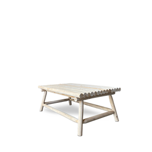 Table basse minimaliste en teck gonflable écologique 120x70x40 pour salon, meubles de maison - Product Image 4