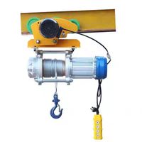 Nouvelle grue électrique portable 220V avec télécommande sans fil, palan à câble 1-2 tonnes, câble en aluminium 30m/60m/100m, garantie 1 an pour hôtels