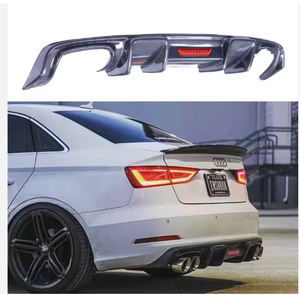 Kit de modification pour <span class=keywords><strong>AUDI</strong></span> A3 A4 A5 <span class=keywords><strong>A6</strong></span> S4 B8.5 Style Fibre de Carbone : Lame <span class=keywords><strong>avant</strong></span>, Diffuseur arrière, Spoiler, Jupes latérales - Product Image 6