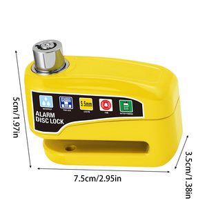 Candado de Disco con Alarma para Motocicleta, Bicicleta, Scooter, Impermeable, Antirrobo, con Alarma de Freno - Product Image 4