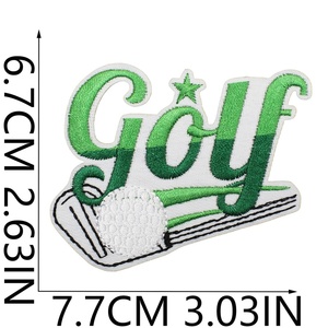 Écussons personnalisés pour clubs <span class=keywords><strong>de</strong></span> golf, roses et bleus, en feutre non tissé thermocollant, appliques brodées sportives pour chariots <span class=keywords><strong>de</strong></span> golf, sacs <span class=keywords><strong>de</strong></span> balles, badges et casquettes <span class=keywords><strong>de</strong></span> camionneur - Product Image 3