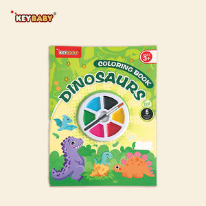 KEYBABY Kit de Pintura de Acuarelas <span class=keywords><strong>para</strong></span> Niños al por Mayor, 6 Temas, Libro <span class=keywords><strong>para</strong></span> <span class=keywords><strong>Colorear</strong></span>, Paleta de Pintura, Pincel, Papel Revestido, Encuadernación Perfecta, Suave - Product Image 5